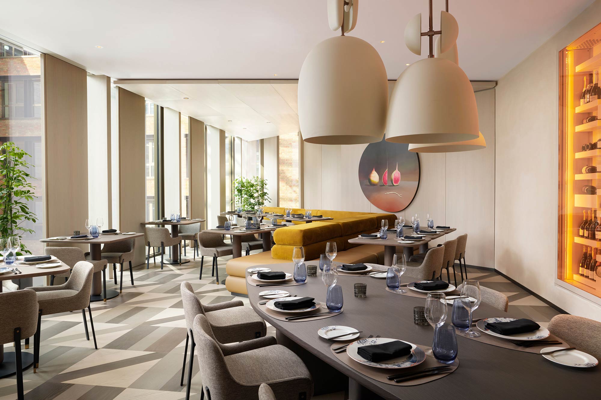  Arrival and reception area of Pan Pacific London, looking towards Orchard Lounge
